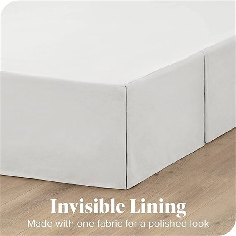Pleated bed skirt