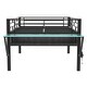 preview thumbnail 10 of 9, LED Design Gaming Mid Loft Bed with Desk, Full