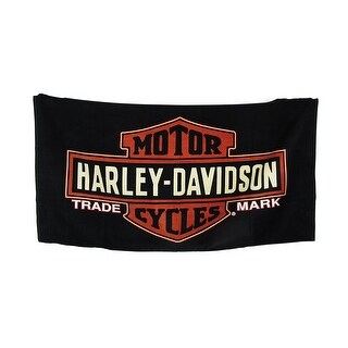 Shop Harley-Davidson Motor Cycles Logo Beach Towel 30 X 60 ...