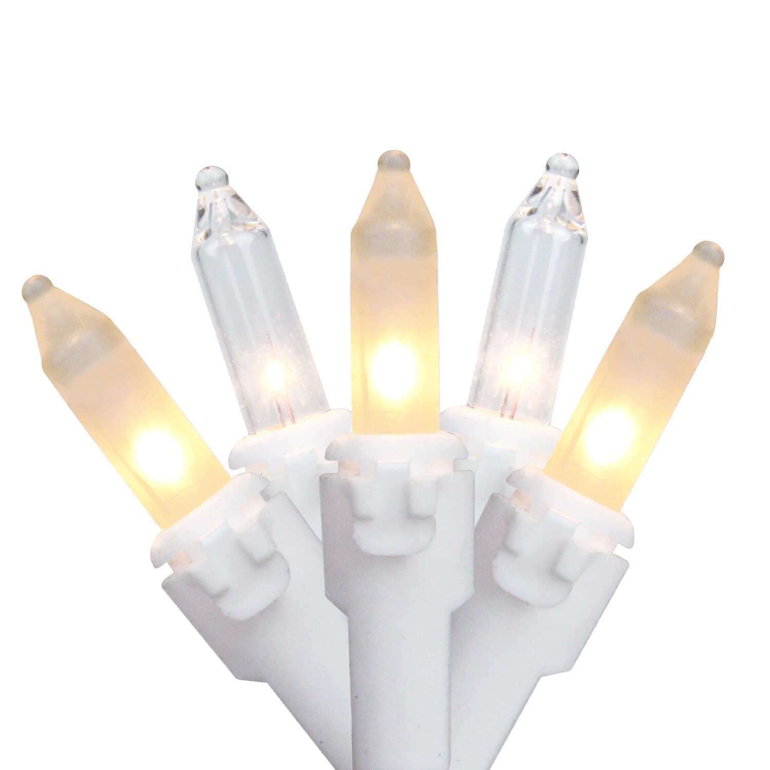Set Of 100 Clear And Frosted Candlelight Mini Christmas Frosted Candlelight Mini Christmas