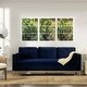 preview thumbnail 38 of 55, Knox 84" Modern Farmhouse Sofa Dark Navy Blue