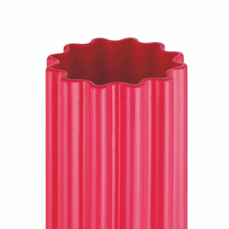 Modern Handmade Pink Ceramic Tall Floor Vase