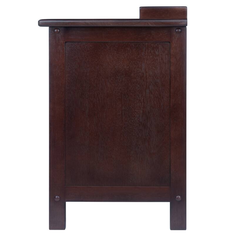 Adriana 3-Drawer Bench with Storage, Walnut - 38.27 x 14.17 x 21.85 inches