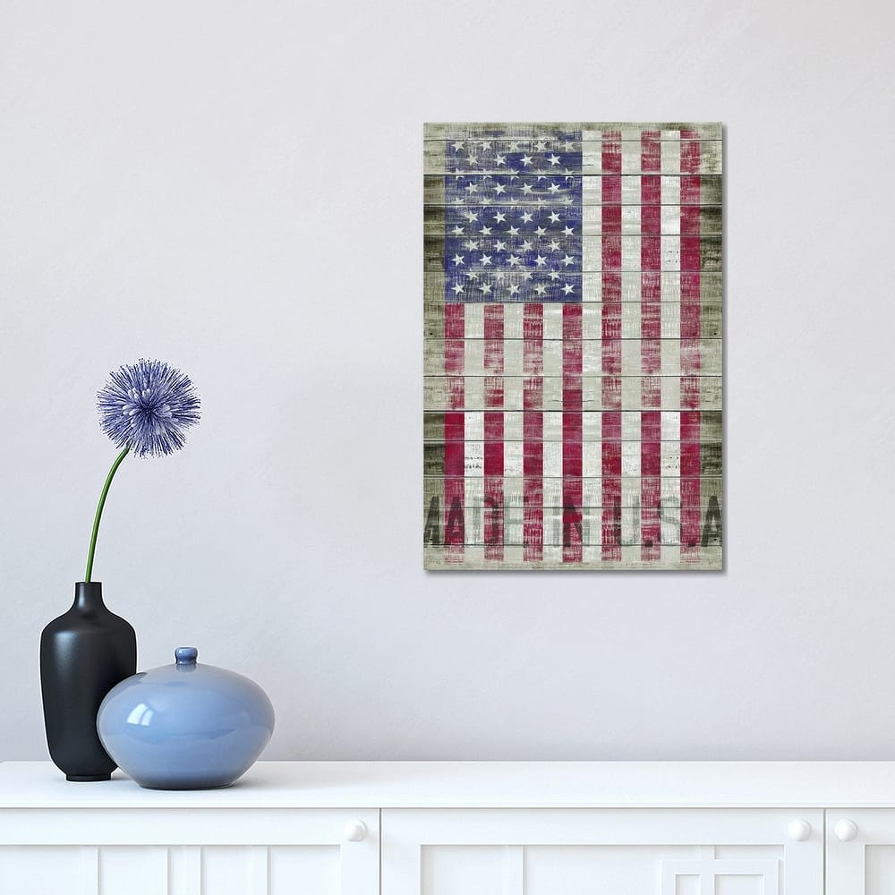iCanvas "American Flag II" by Diego Tirigall Canvas Print