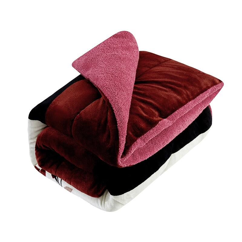 3 piece Fleece/ Sherpa Comforter Set