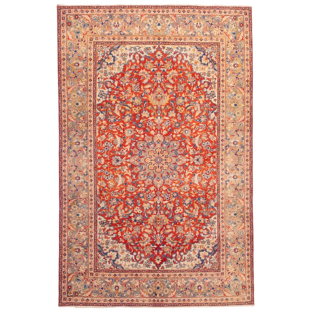 ECARPETGALLERY Hand-knotted Antalya Vintage Red Wool Rug - 7'9 x 11'10