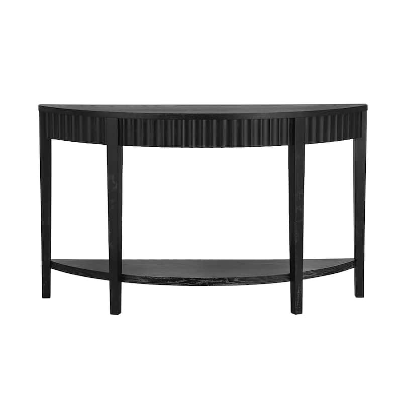 Christopher Knight Home- Octavius Wood Half-Moon Entryway Table