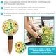 preview thumbnail 9 of 27, Sunnydaze Mosaic Glass Plant Watering Bulb with Clay Spike