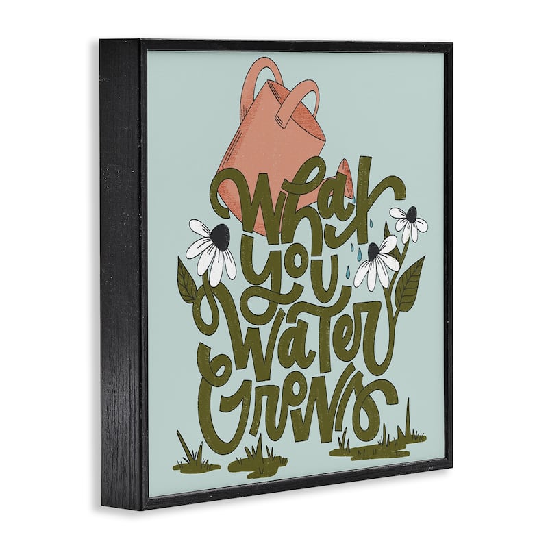 Stupell What You Water Grows Framed Giclee Art Design By Sarah Hickman