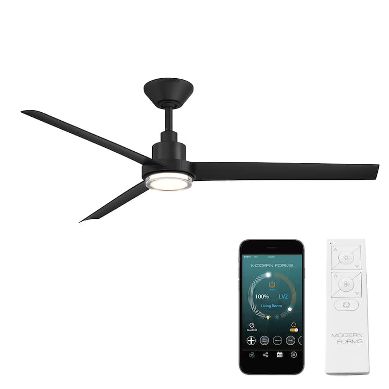 Bolo Indoor or Outdoor 3-Blade 56in Smart Ceiling Fan