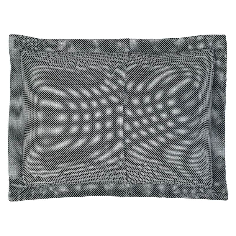 Laura Ashley Amberley Reversible Black Cotton Quilt Set