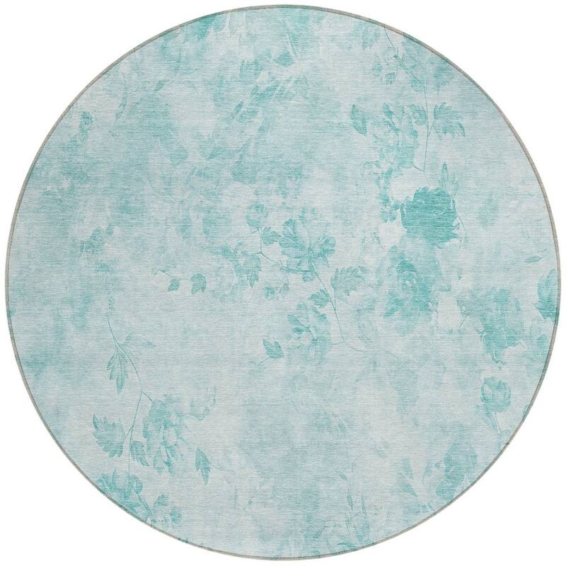 HomeRoots Floral Transitional Rectangle Outdoor Rug