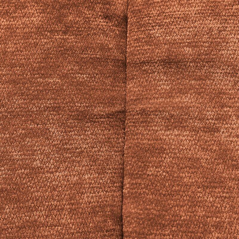 122" Orange L-Shaped Sectional Sofa with Foam and Polyester, 2-Piece Set