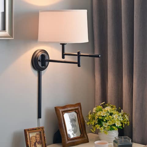 Copper Grove Marston 1-light Copper Bronze Swing Arm Wall Lamp