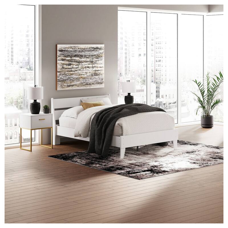 Signature Design by Ashley Socalle White Panel Platform Bed - Full