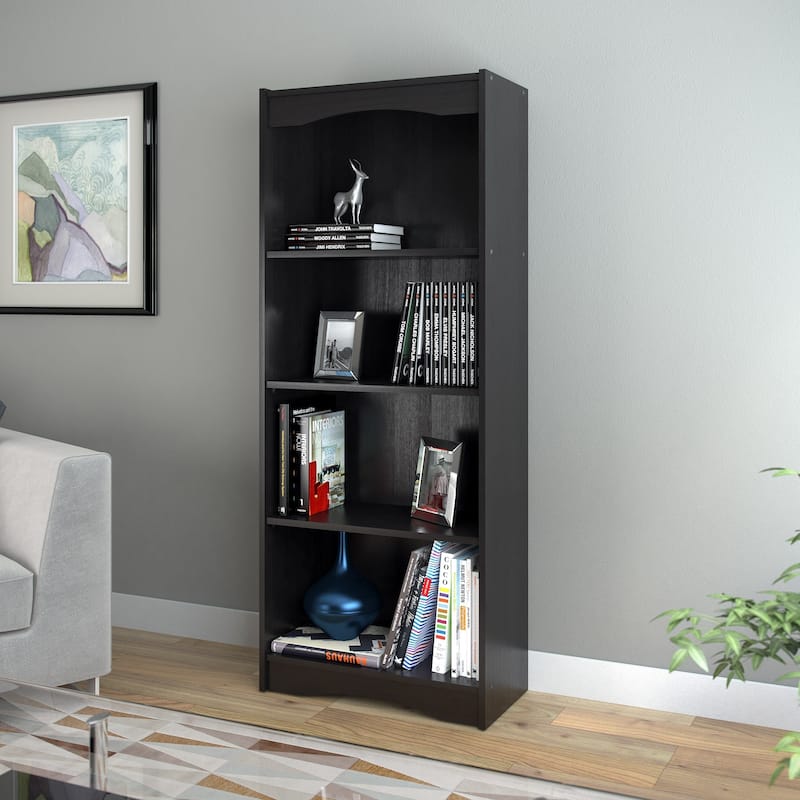 Hawthorn 60-inch Tall Bookcase, Black