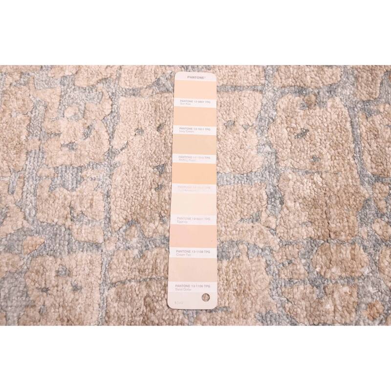 ECARPETGALLERY Hand-knotted Legacy Beige Silk Rug - 5'4 x 7'8