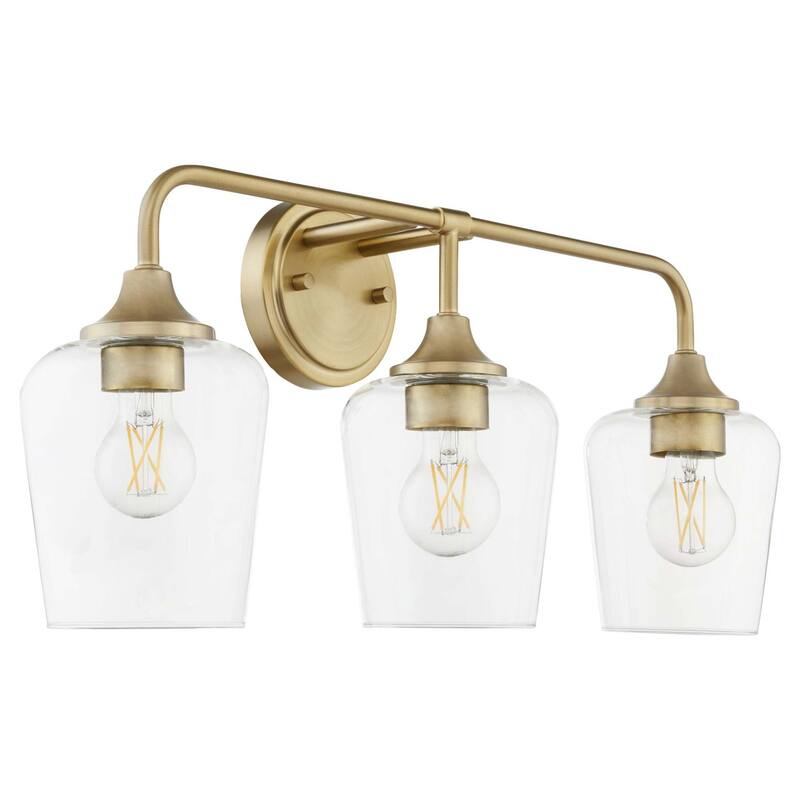 Quorum International 5313-3 Goodwin 3 Light 23" Wide Vanity Light - Aged Brass