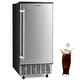 preview thumbnail 1 of 9, Costway Built-in Ice Maker Free-Standing/Under Counter Machine - See Details Stainless Steel Door +Black Cabinet - See Details