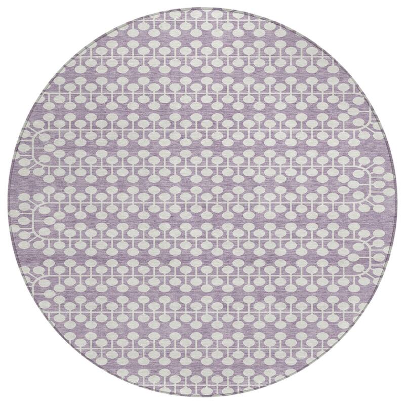 Machine Washable Indoor/ Outdoor Modern Ailey Chantille Rug