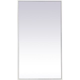 Elegant Lighting Eternity 36" x 20" Rectangular Beveled Metal Framed