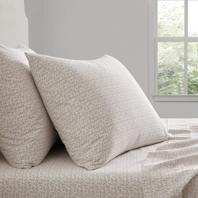 Martha Stewart Printed Cotton Percale Sheet Set