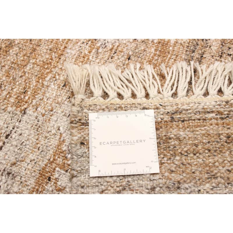 ECARPETGALLERY Flat-Weave Ankara FW Brown Wool Kilim - 5'3 x 8'0
