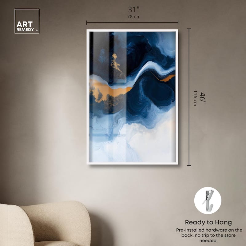 Blue Deep I Shadowbox by Art Remedy