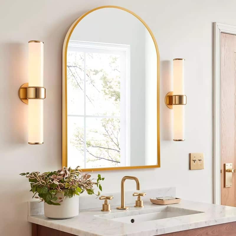 Modern Arch Bathroom Wall Mounted Vanity Mirror