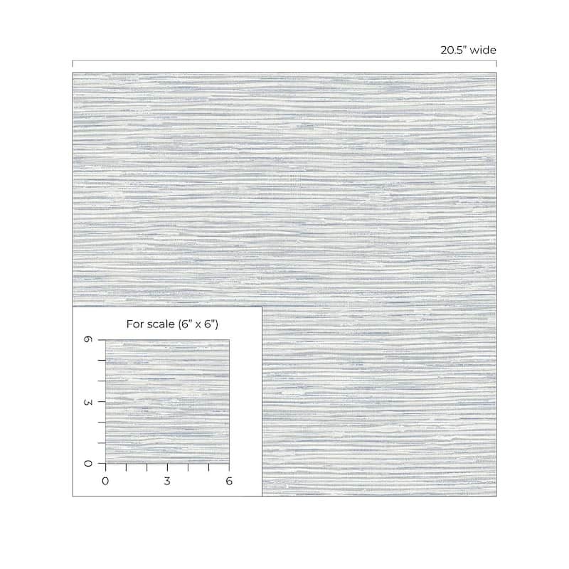 NextWall Cyrus Faux Grasscloth Peel and Stick Wallpaper