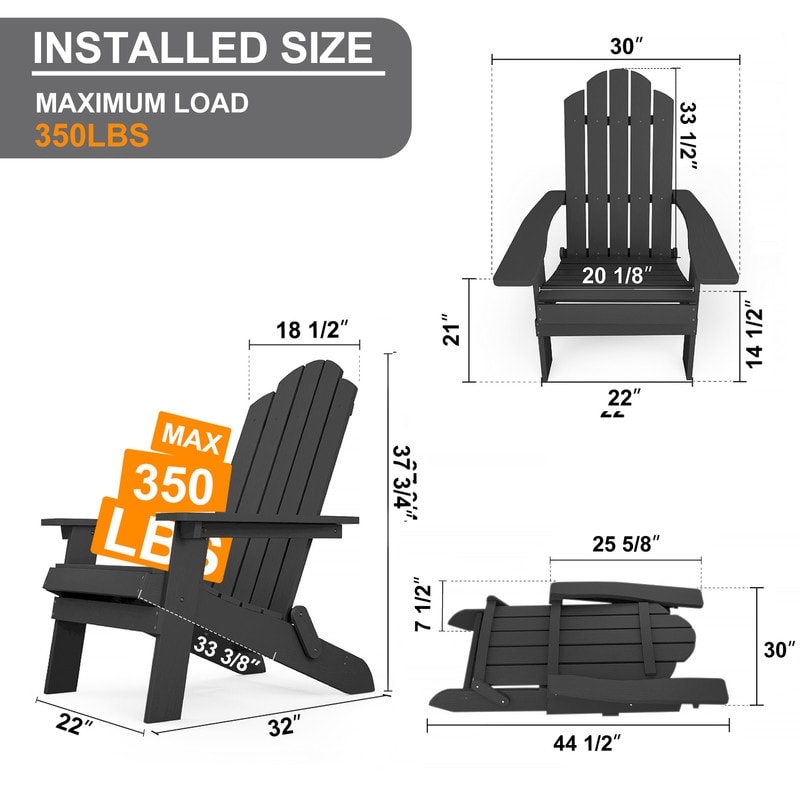 Patio chair deals size