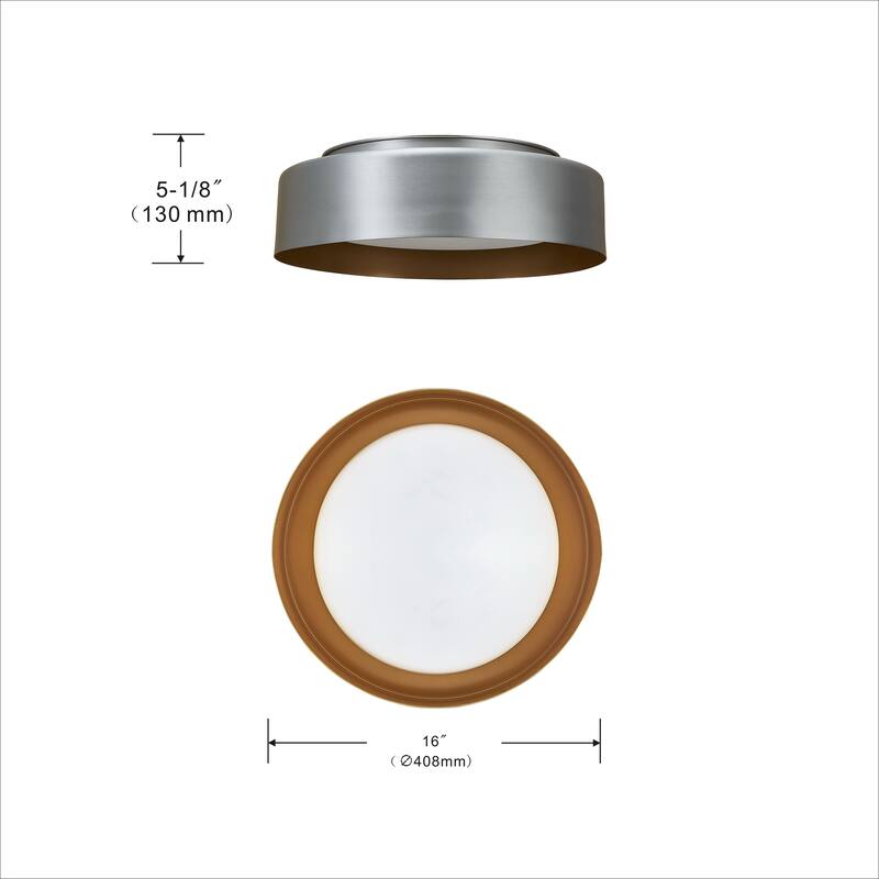 3 Light Flush mount Ceiling Lighting in White Acrylic Shade
