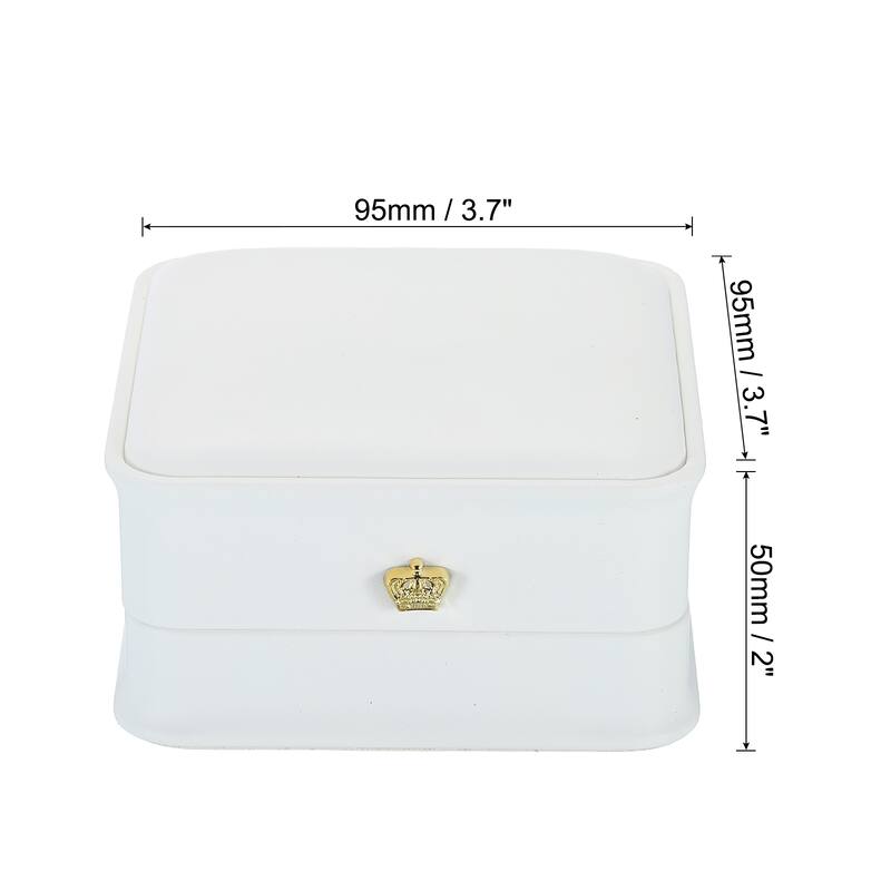 Necklace Pendant Box, 2pcs Velvet Chain Box Vintage Jewelry Holder