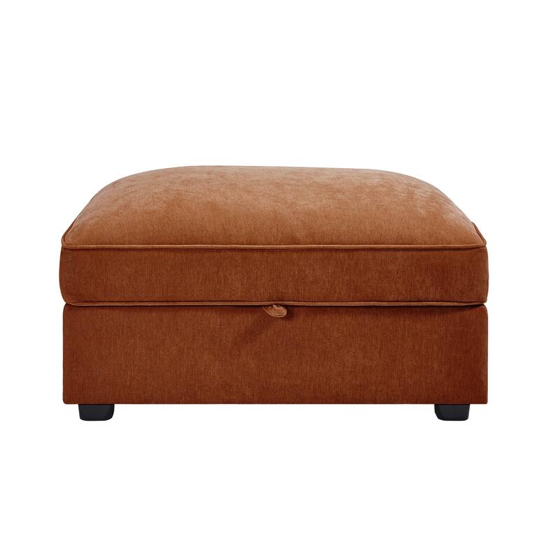 Ottoman -chenille for Living Room Bedroom