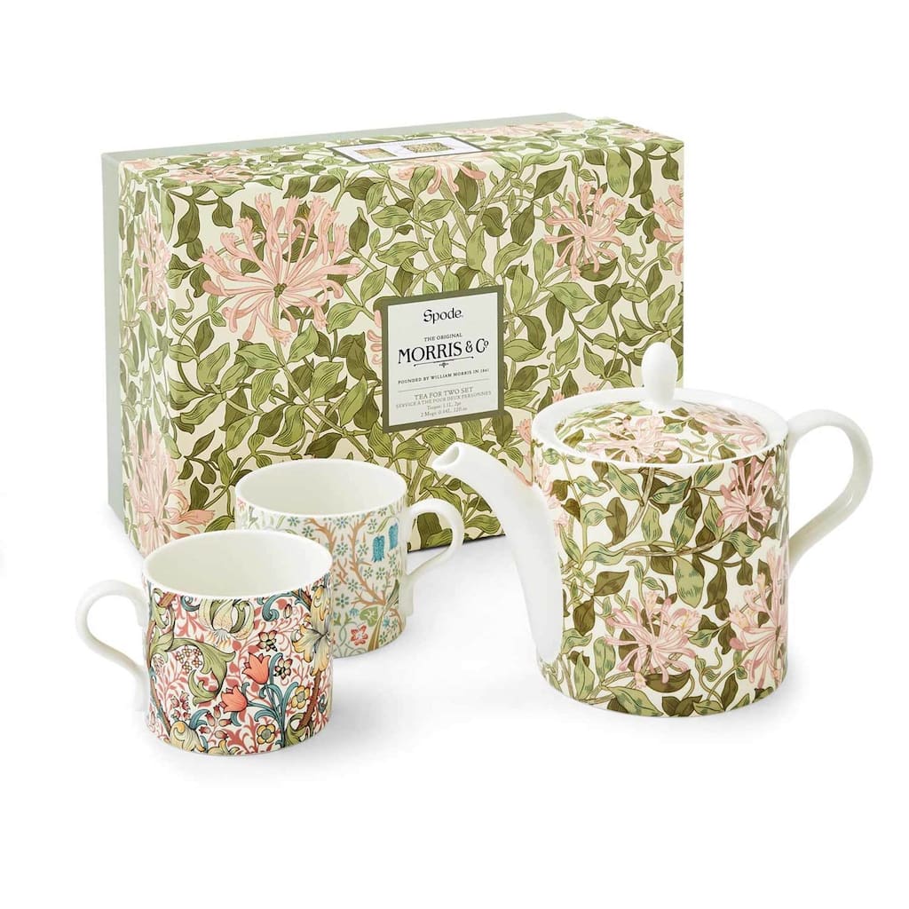 Spode Morris and Co Teapot and Mug Set - 32 oz Teapot and 10 oz Mug