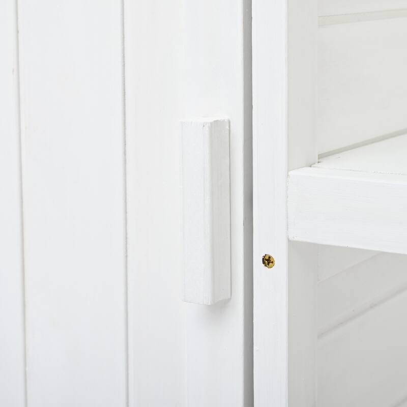 66" Outdoor Wooden Potting Bench Table, Garden Workstation