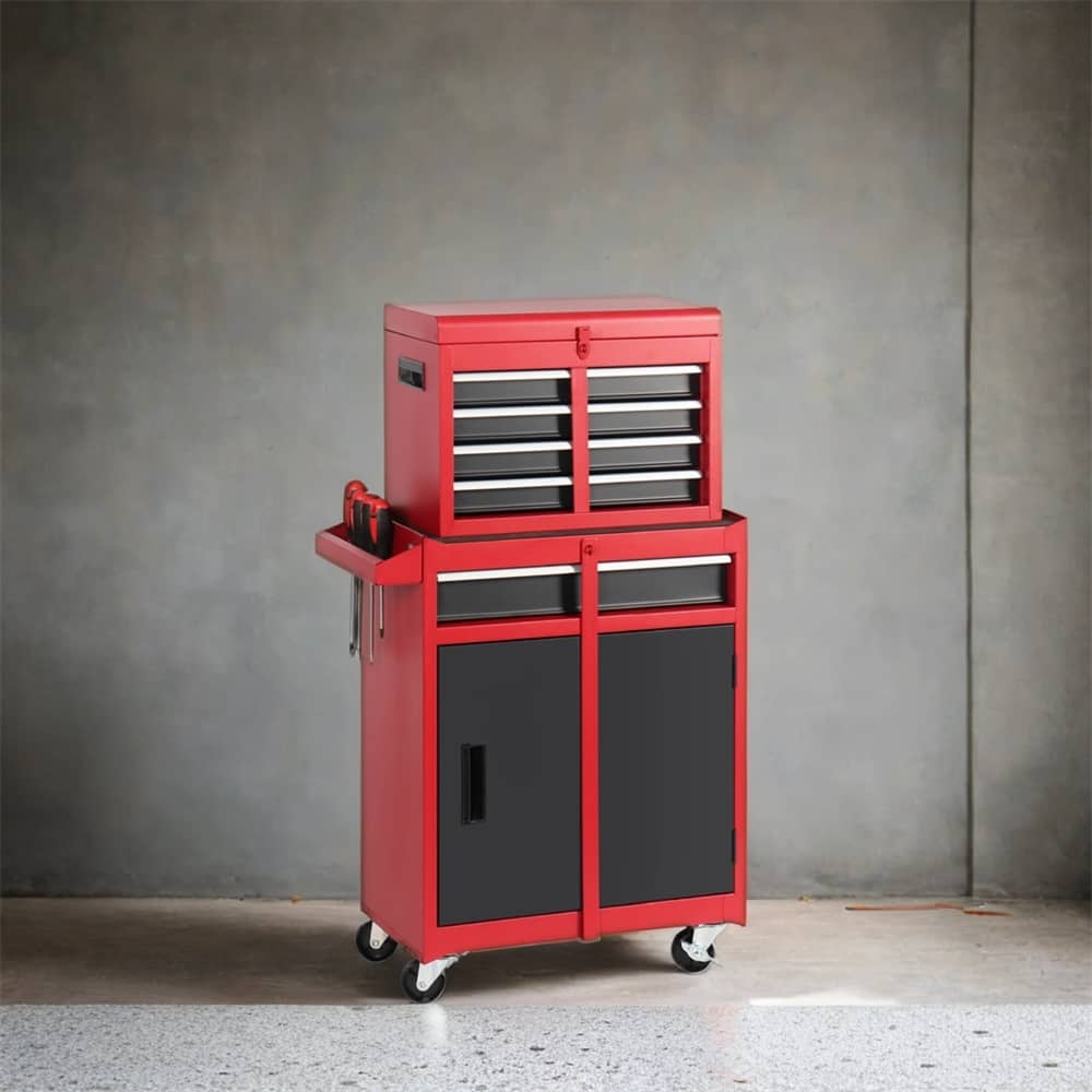 Tool Chest,Rolling Tool Storage Cabinet with Detachable Top Tool Box
