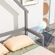 preview thumbnail 14 of 25, Full Size Pine House-Shaped Headboard Floor Bed with Handrails