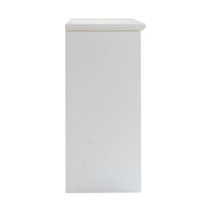 Buffet Sideboard, White Multi-Functional Storage Cabinet,51" W x 16" D x 33" H