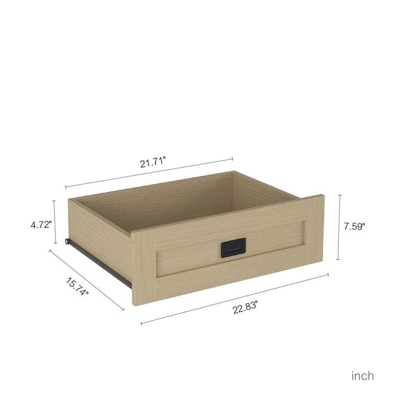 Classic Sliding Barn Door Wardrobe Bedroom Armoire Closet Clothing Storage Cabinet with Hanging Rod, Drawers & Open Shelves