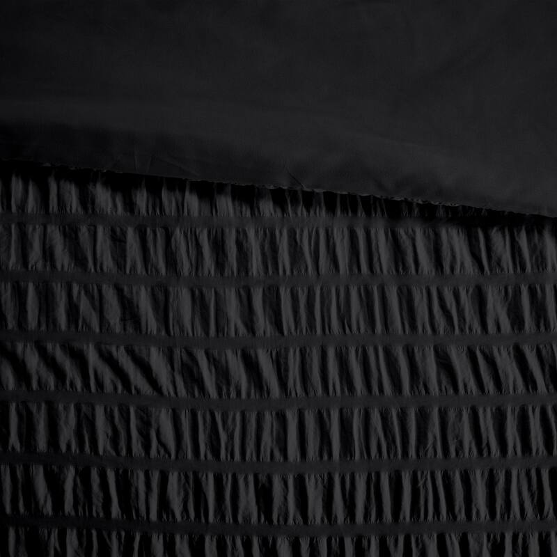 7-piece Seersucker Bedding Set, Comfortable and Durable Bed in a Bag