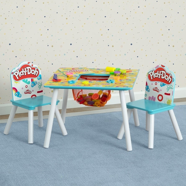slide 2 of 5, Play-Doh Table and 2 Chair Set - includes 10-Pack of Assorted 1oz Play-Doh Cans