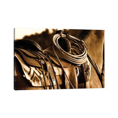 iCanvas "Western Saddle" by Rhonda Thompson Canvas Print