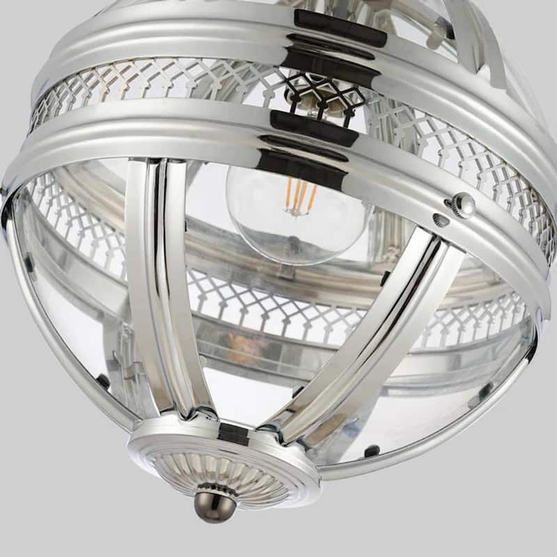 12 Inch Wide Mini Pendant Lamp 19th Century Victorian Style Globe Lantern