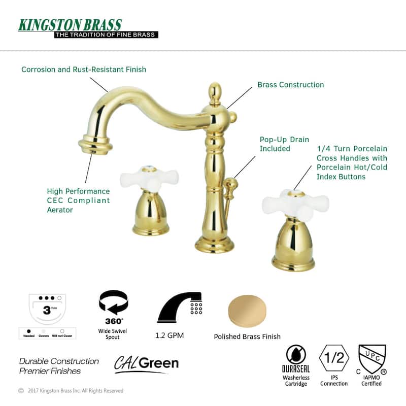 Kingston Brass Traditional 8 in. Widespread Bathroom Faucet