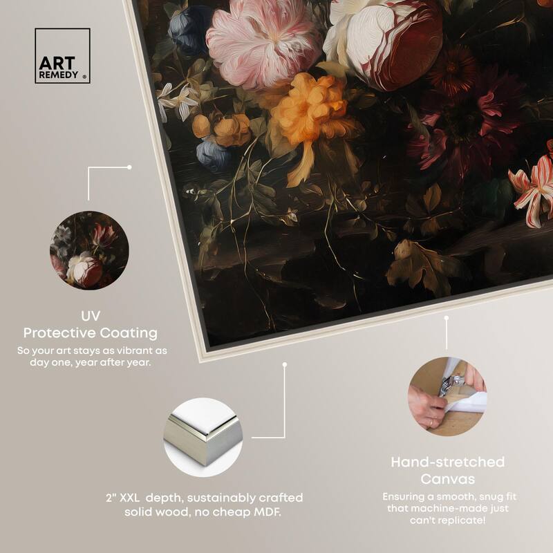 Shadowed Petal Secrets I Canvas by Art Remedy