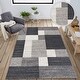 preview thumbnail 34 of 90, World Rug Gallery Modern Boxes Design Non-slip (Non-skid) Area Rug