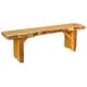 preview thumbnail 3 of 2, Live Edge Locust Wood 5' Wildwood Bench Natural Stain