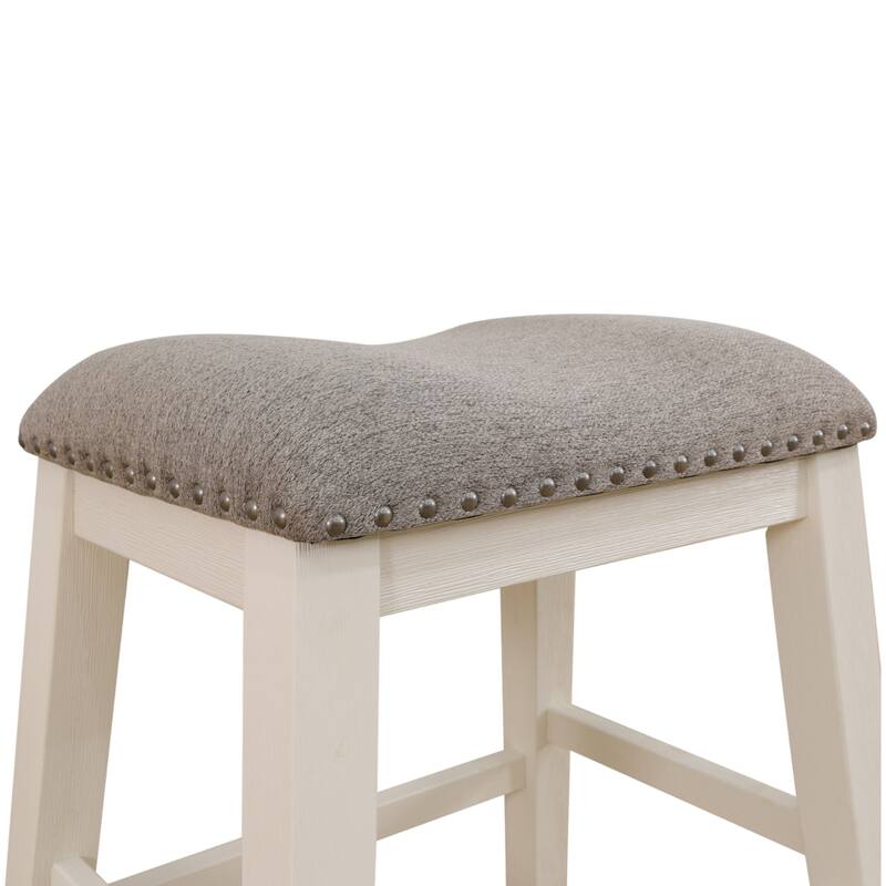 Oak Backless Seat Counter Stools