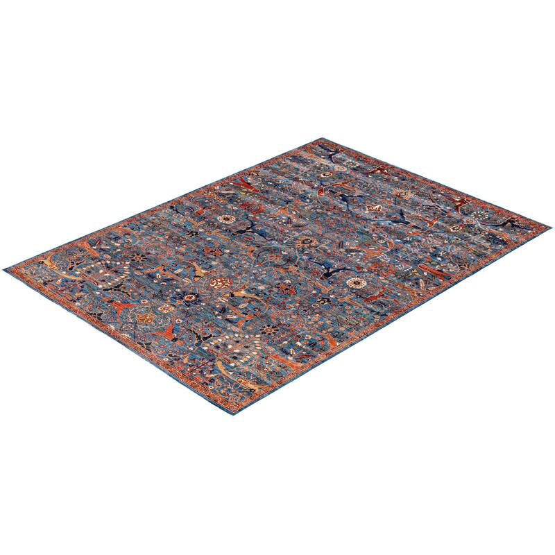 Serapi One-of-a-Kind Hand-Knotted Area Rug - Blue - 8' 10" x 11' 11"